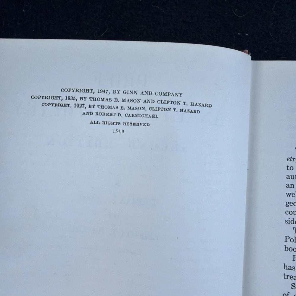 Brief Analytic Geometry - Thomas Mason - Vintage 1947 Hardcover - Good Condition